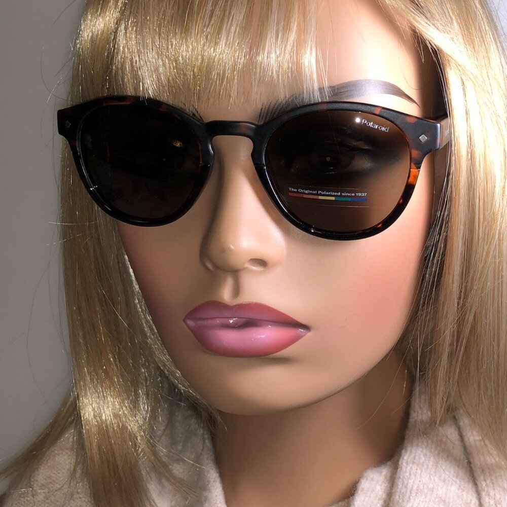 Polaroid Round Tortoiseshell Polarized Sunglasses